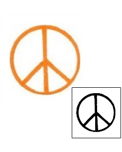 Peace Symbol Tattoo Miscellaneous tattoo | AAF-03167