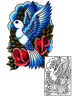 Bird Tattoo Religious & Spiritual tattoo | AAF-03197