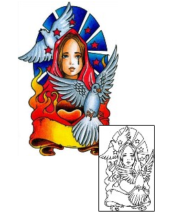 Mary Tattoo Religious & Spiritual tattoo | AAF-03241