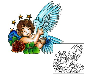 Angel Tattoo Religious & Spiritual tattoo | AAF-03245