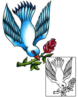Rose Tattoo Religious & Spiritual tattoo | AAF-03251