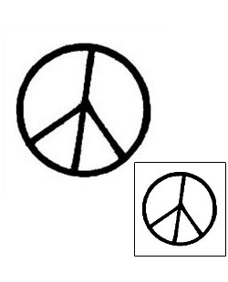 Peace Symbol Tattoo Miscellaneous tattoo | AAF-03266