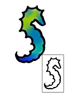 Seahorse Tattoo Specific Body Parts tattoo | AAF-03272