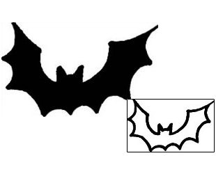 Bat Tattoo Specific Body Parts tattoo | AAF-03317