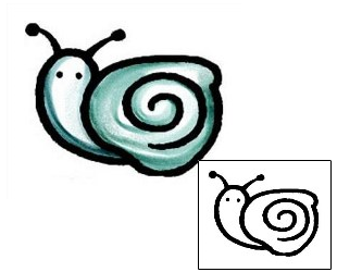 Snail Tattoo Specific Body Parts tattoo | AAF-03320