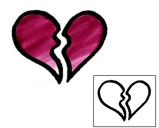 Broken Heart Tattoo For Women tattoo | AAF-03328