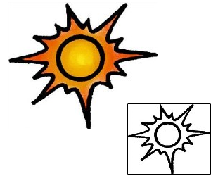 Sun Tattoo Astronomy tattoo | AAF-03338
