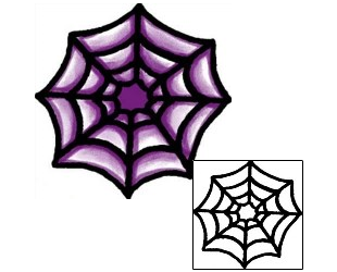 Spider Web Tattoo Specific Body Parts tattoo | AAF-03405