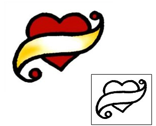 Heart Tattoo Miscellaneous tattoo | AAF-03449
