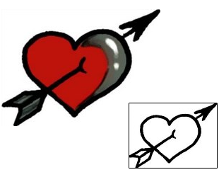 Heart Tattoo Specific Body Parts tattoo | AAF-03455