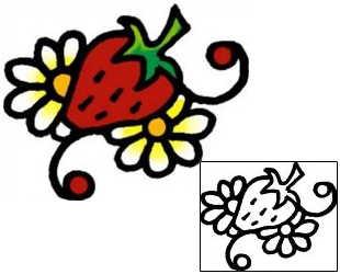 Strawberry Tattoo Plant Life tattoo | AAF-03488