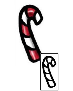 Candy Cane Tattoo Specific Body Parts tattoo | AAF-03593