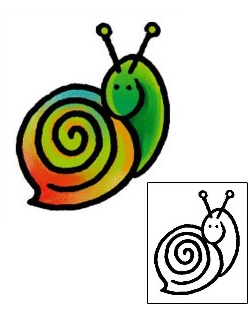 Snail Tattoo Specific Body Parts tattoo | AAF-03644