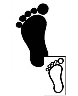 Footprint Tattoo Specific Body Parts tattoo | AAF-03660