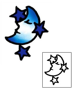 Moon Tattoo Astronomy tattoo | AAF-03729