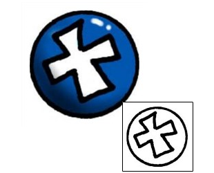 Cross Tattoo Religious & Spiritual tattoo | AAF-03774