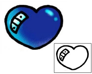 Heart Tattoo Specific Body Parts tattoo | AAF-03775