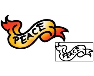 Peace Symbol Tattoo Miscellaneous tattoo | AAF-03789