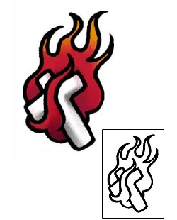 Fire – Flames Tattoo Religious & Spiritual tattoo | AAF-03867