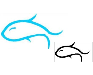 Pisces Tattoo Marine Life tattoo | AAF-04009