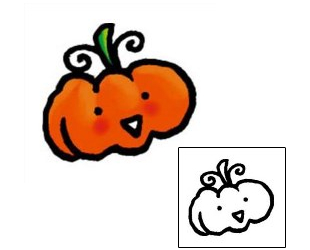 Pumpkin Tattoo Specific Body Parts tattoo | AAF-04088