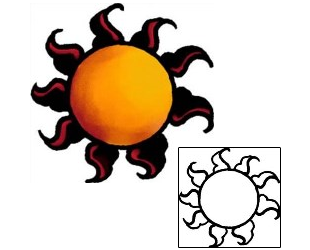 Sun Tattoo Astronomy tattoo | AAF-04150
