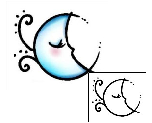 Moon Tattoo Astronomy tattoo | AAF-04156
