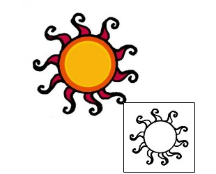 Sun Tattoo Astronomy tattoo | AAF-04162