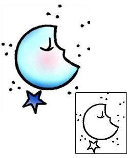 Moon Tattoo Astronomy tattoo | AAF-04171