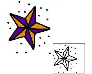 Nautical Star Tattoo Astronomy tattoo | AAF-04244