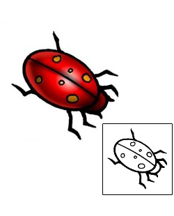 Ladybug Tattoo Insects tattoo | AAF-04372