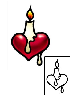 Candle Tattoo Miscellaneous tattoo | AAF-04978