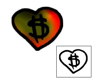 Money Tattoo Specific Body Parts tattoo | AAF-04995