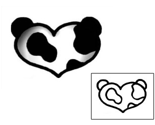 Heart Tattoo Specific Body Parts tattoo | AAF-05008