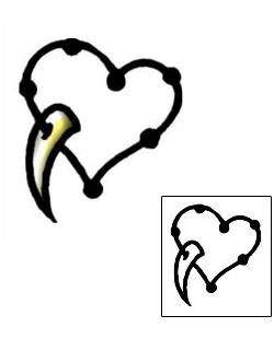 Heart Tattoo Specific Body Parts tattoo | AAF-05054