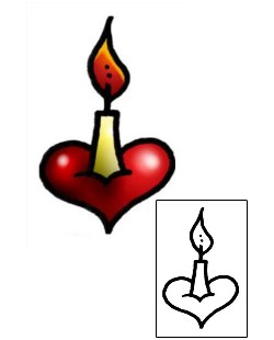 Candle Tattoo Miscellaneous tattoo | AAF-05074