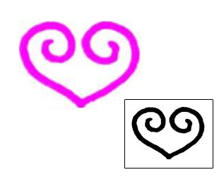 Heart Tattoo Specific Body Parts tattoo | AAF-05094