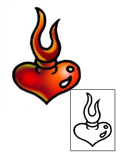 Fire – Flames Tattoo Religious & Spiritual tattoo | AAF-05108