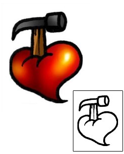 Heart Tattoo Specific Body Parts tattoo | AAF-05159