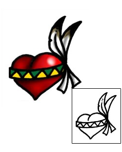 Heart Tattoo Specific Body Parts tattoo | AAF-05162