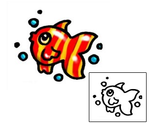 Fish Tattoo Marine Life tattoo | AAF-05243
