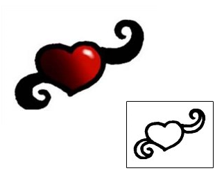 Heart Tattoo Specific Body Parts tattoo | AAF-05268