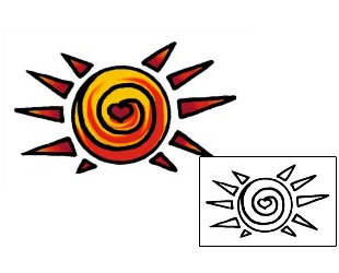 Sun Tattoo Astronomy tattoo | AAF-05272
