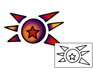Sun Tattoo Astronomy tattoo | AAF-05274