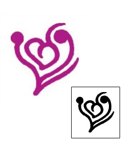 Heart Tattoo Specific Body Parts tattoo | AAF-05578