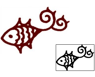Fish Tattoo Marine Life tattoo | AAF-05654