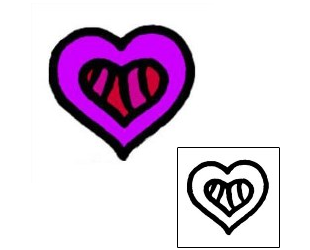 Heart Tattoo Specific Body Parts tattoo | AAF-05692