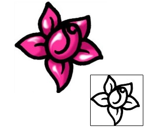 Flower Tattoo Specific Body Parts tattoo | AAF-05701