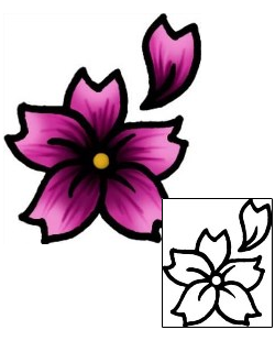 Flower Tattoo Specific Body Parts tattoo | AAF-05704