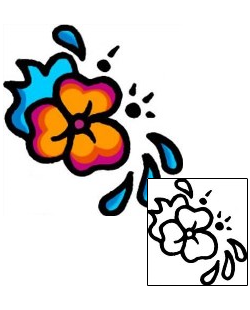 Flower Tattoo Specific Body Parts tattoo | AAF-05706